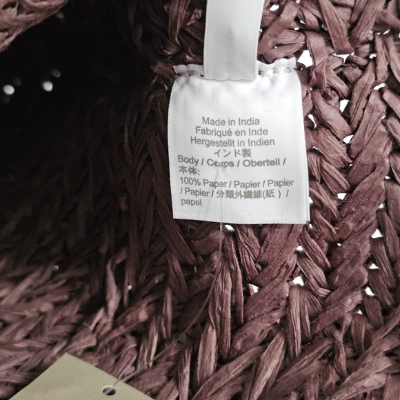 New! J. Crew Malta Handwoven Straw Bucket Tote in Rich Hickory - Picture 13 of 13